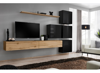 Muebles de madera para sala de estar, soporte de TV, estante de pared, juego completo de muebles de lujo.