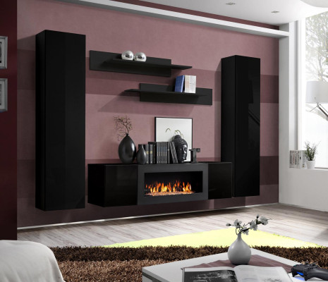 Lujo Moderno Juego de sala de estar de 5 piezas. Mueble de pared Armario de madera nuevo.