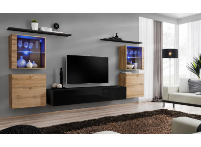 Diseñador salón completo grupo de pared de lujo moderno mueble de televisión moderno.
