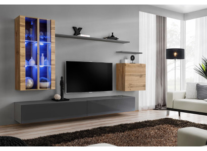 Diseño de muebles armario de pared conjunto de sala de estar mueble de TV muebles de madera aparador