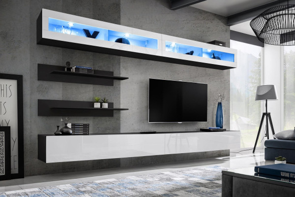 Mueble de salón conjunto de salón armario bajo estante de pared soporte de TV nuevo