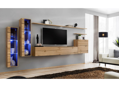 Juego de muebles para sala de estar conjunto 7 piezas muebles de lujo armario de pared estante de pared.