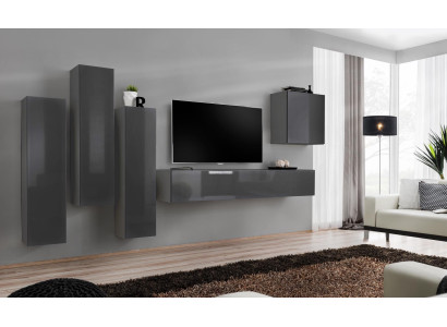 Conjunto de salón moderno, mueble para televisión, conjunto de sala de estar de 5 piezas, soporte para televisión.