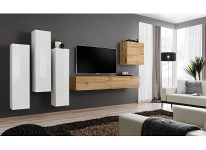 Mueble de TV moderno de madera Marrón Aparador de salón Nuevo Modular de sala