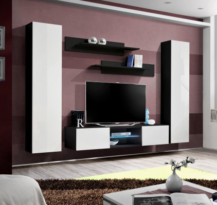 Conjunto de salón completo de diseñador de lujo, moderno armario de pared de salón.
