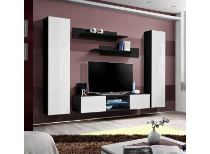 Conjunto de salón completo de diseñador de lujo, moderno armario de pared de salón.