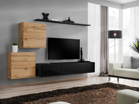 Mueble de salón de diseñador Estantes de pared de muebles de salón de lujo Soporte de TV de moda Buffet Moderno
