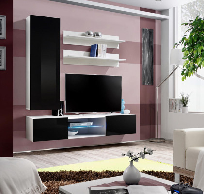 Estanterías de pared para sala de estar, pared de muebles, armario de pared, diseño de estantería, TV moderno, lujo, nuevo.
