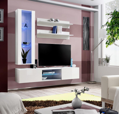 Moderno mueble de pared para TV, armario de pared, estantes de pared, diseño de muebles de sala de estar.