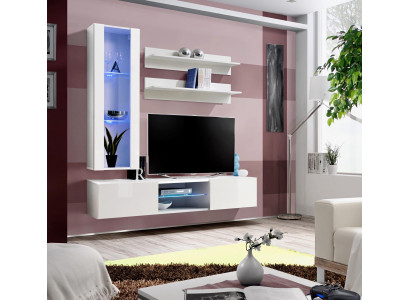 Moderno mueble de pared para TV, armario de pared, estantes de pared, diseño de muebles de sala de estar.