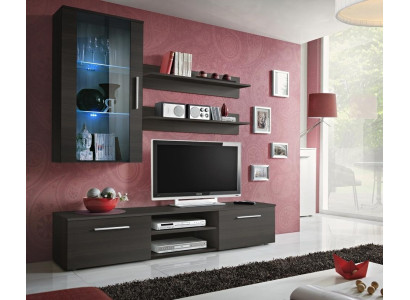 Mueble de pared armario de pared soporte de TV aparador salón madera estanterías de pared nuevo