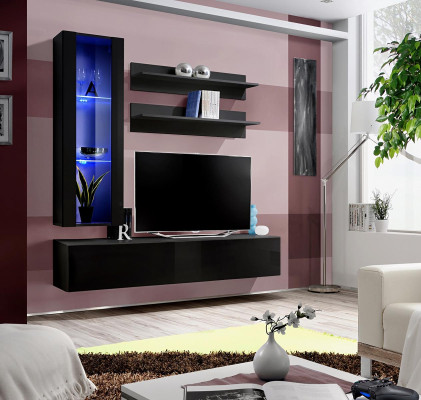 Soporte de televisión de lujo, mueble de televisión, salón moderno, panel de pared de sala de estar, muebles de madera, estante.