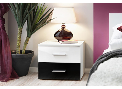 Dormitorio blanco mesita de noche lujo mobiliario madera muebles de diseño nuevos