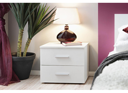 Muebles de diseñador mesita de noche dormitorio blanco Mobiliario moderno de lujo