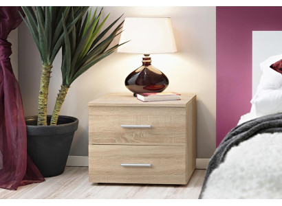 Moderna mesita de noche de dormitorio negro diseñador de lujo de madera.