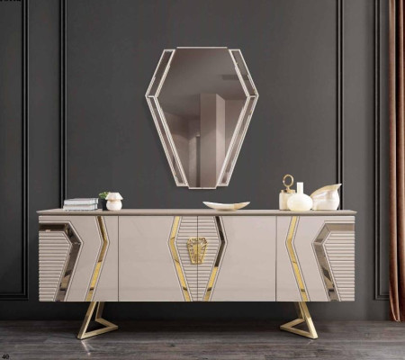 Conjunto de comedor blanco de diseñador, juego de comedor, mesa de comedor 4 sillas, 7 piezas.