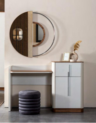 Set de dormitorio moderno cama 2 mesitas de noche tocador con espejo armario nuevo