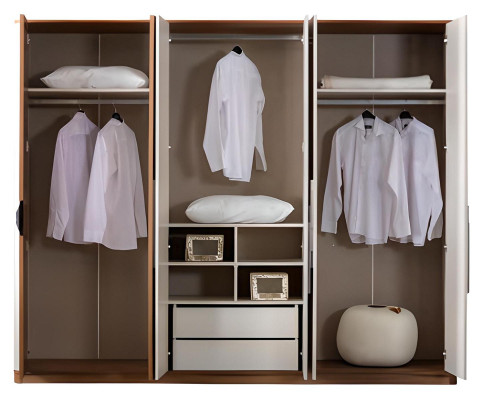 Armario de lujo estilo moderno de muebles de dormitorio de madera armarios nuevos
