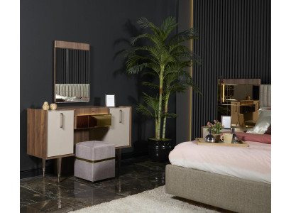 Diseño moderno tocador con espejo Muebles de lujo para dormitorio 2 piezas Nuevos