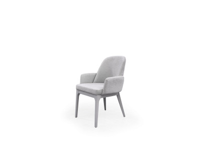 Silla de cocina Silla Silla de comedor Gris Madera Sillón Silla de madera Moderno