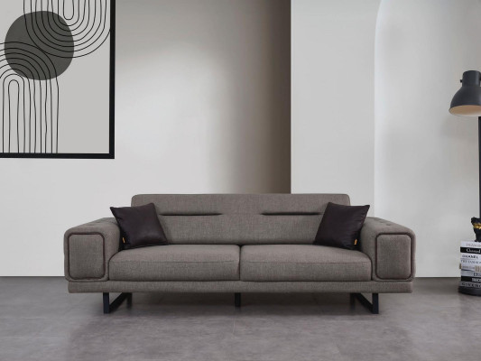 Juego de sofá de lujo de 2 piezas, sillón de lujo, sofá, sofá de tres plazas, mobiliario de sala de estar.