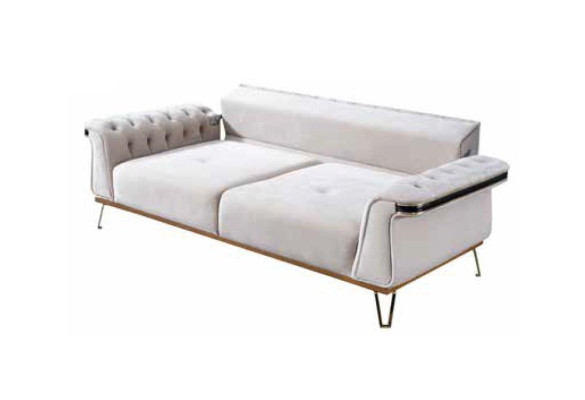 Sofá de tres plazas Lujo Moderno Sofá Diseñador Muebles tapizados de salón
