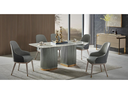 Diseño Conjunto 6x Silla Sillón Acolchado Sillas Restaurante Comedor Cuero Nuevo Butaca