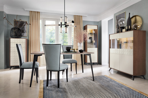 Juego de sillones de lujo 4x grupo de sillas asiento acolchado respaldo sillas conjunto madera maciza