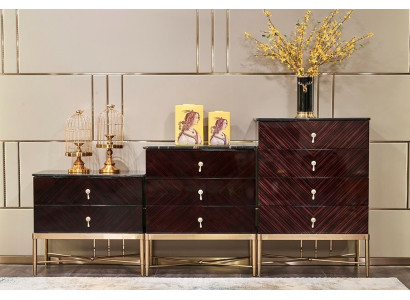 Cómoda Armario Armario alto Diseño Cómodas Armarios Mesa Muebles de alto brillo Nuevos