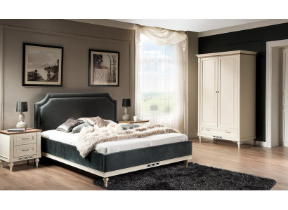 Cama acolchada de diseño de lujo para hoteles, cama matrimonial de 140/160cm para habitación doble, textil.