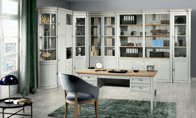 Mesa de escritorio de lujo de estilo antiguo para la oficina, mobiliario de escritorio nuevo.