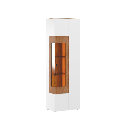 Vitrina de cristal armario vitrina salón escaparate 1 puerta. Armario vitrina alto moderno.