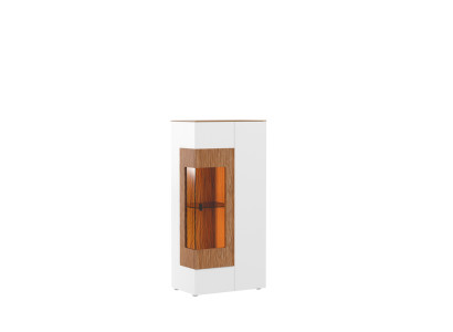 Moderno armario de vidrio vitrina para sala de estar escaparate de una puerta diseño vitrinas nuevas.