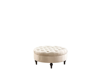 Puf redondo Chesterfield otomano de pie sofá redondo de otomana nuevo