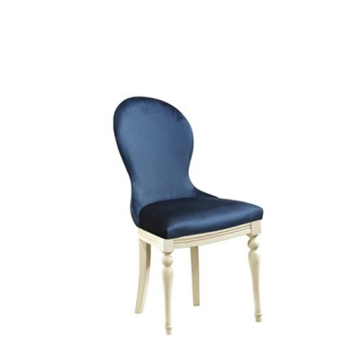 Silla 1x diseño de lujo, silla acolchada de diseñador, asiento de silla de oficina y comedor de madera.