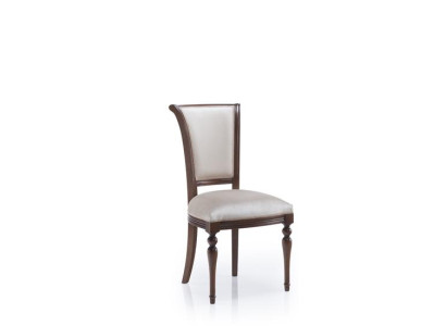 Diseño clásico de silla de madera genuina del diseñador con respaldo acolchado para comedor y sala de estar, nuevo.