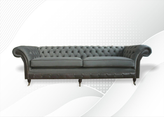 Muebles originales Chesterfield, sofá de 4 plazas, sofás tapizados, sofás.