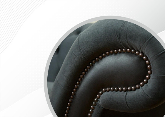 Muebles originales Chesterfield, sofá de 4 plazas, sofás tapizados, sofás.