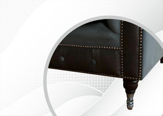 Muebles originales Chesterfield, sofá de 4 plazas, sofás tapizados, sofás.