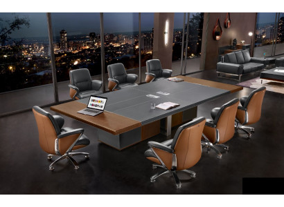 Mesa moderna XXL de conferencia de oficina para reuniones comedor.