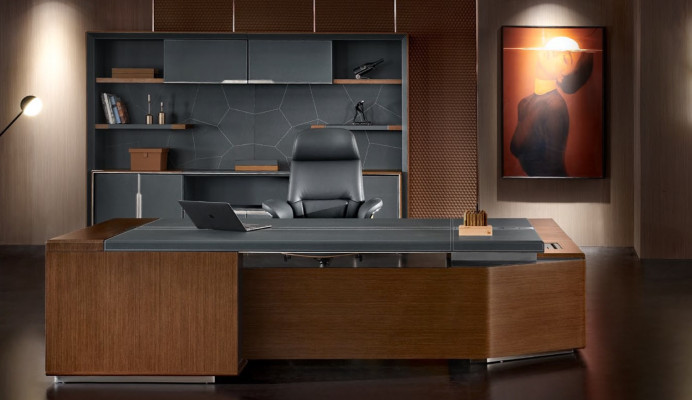 Diseño Oficina Mesa Escritorio Silla Mobiliario Mesa de esquina con silla 2 piezas Nuevo