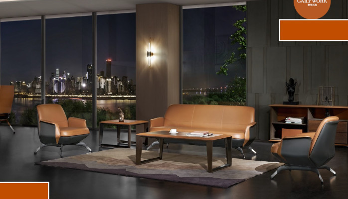 Sofá de diseño Grupo de sofás Tapizado de asiento Muebles Cuero Juego de 3 piezas Nuevo