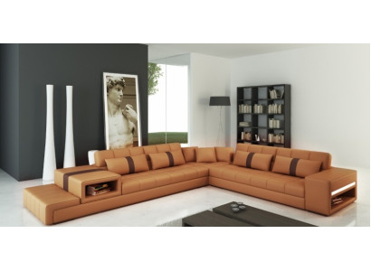 Elegante relajación. El cómodo sofá en forma de L para tu hogar.