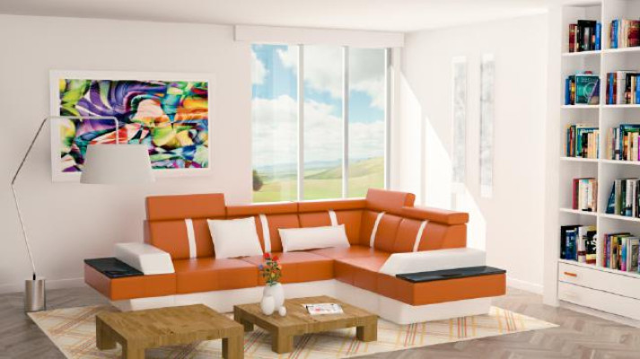 Conjunto de salón de diseño sofá rinconera Nuevo Sofá Sofá Tapizado Sofá de Cuero Sofá Suite