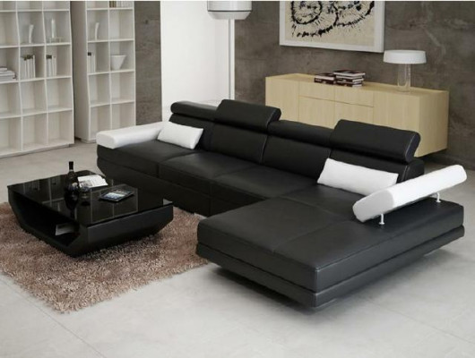 Conjunto de sofás de esquina tapizados Sofa Conjunto de sofás de cuero - AlfredC