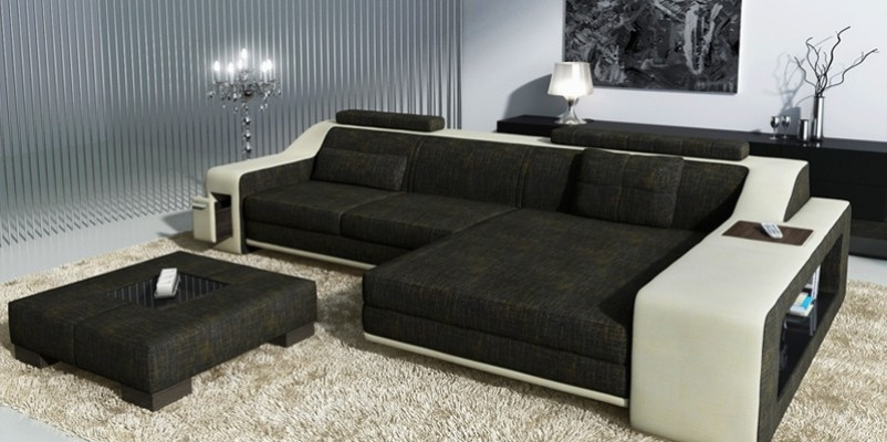 Diseño sofá esquinero sofá sofá acolchado asiento sofá esquinero juego de salón textil cuero
