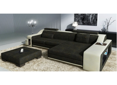 Diseño sofá esquinero sofá sofá acolchado asiento sofá esquinero juego de salón textil cuero
