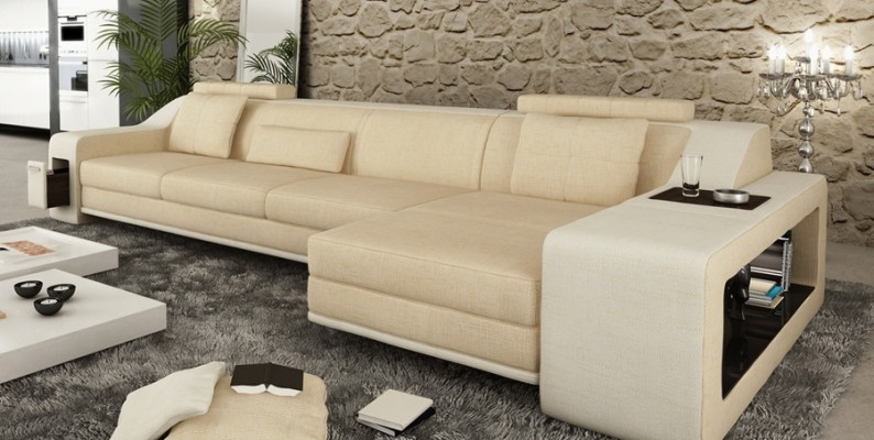 Diseño sofá esquinero sofá sofá acolchado asiento sofá esquinero juego de salón textil cuero