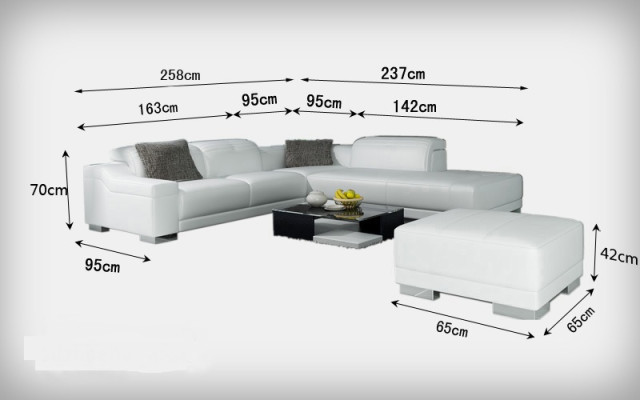Sofá de cuero sofá sofá sofá esquinero sofá conjunto diseño moderno L K5002C