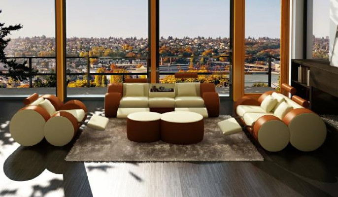 SOFA DE CUERO 3/2/1 PLAZAS RELAX SOFÁ CONJUNTO DE SOFÁ CONJUNTO DE SOFÁ TAPIZADO